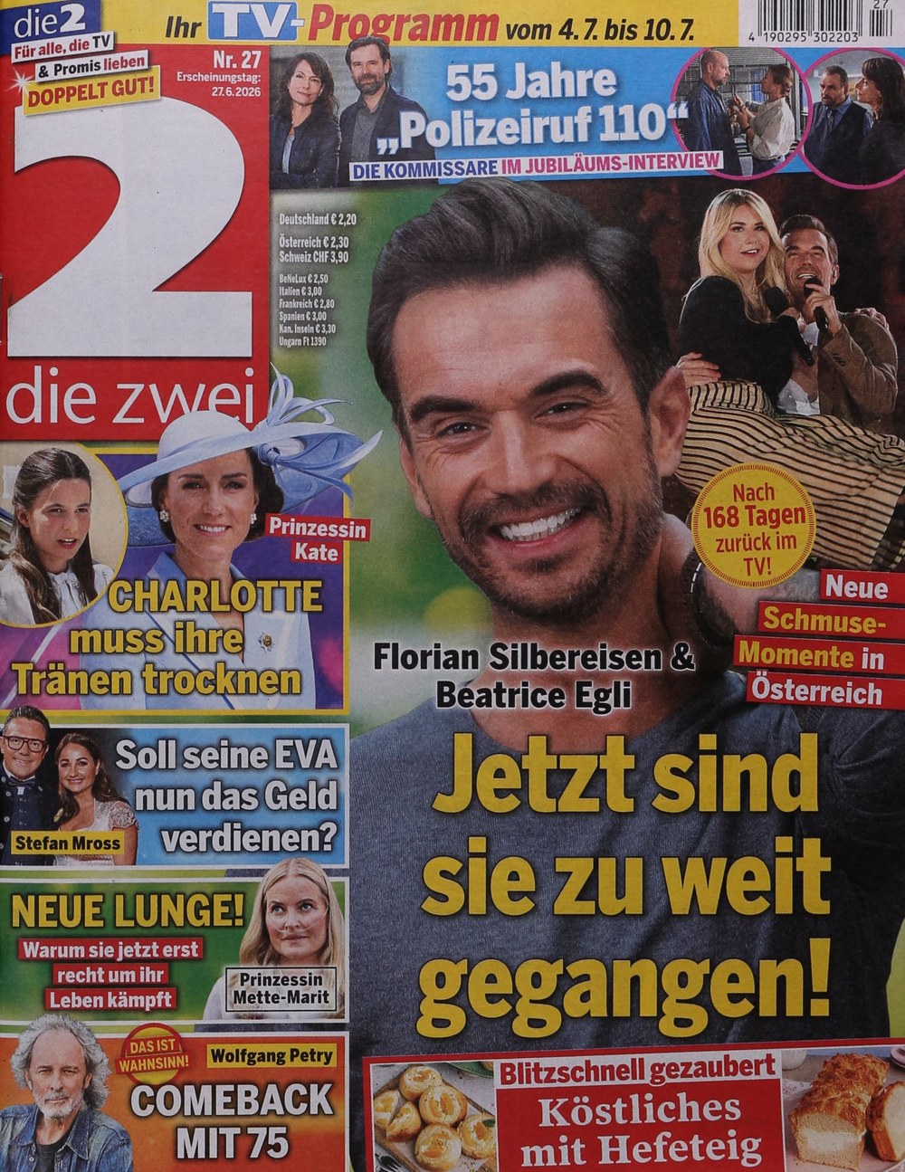 Die Zwei Magazin Deutschland 2026-27 Florian Silbereisen Beatrice Egli Catherine, Princess Of Wales Princess Charlotte Stefan Mross
