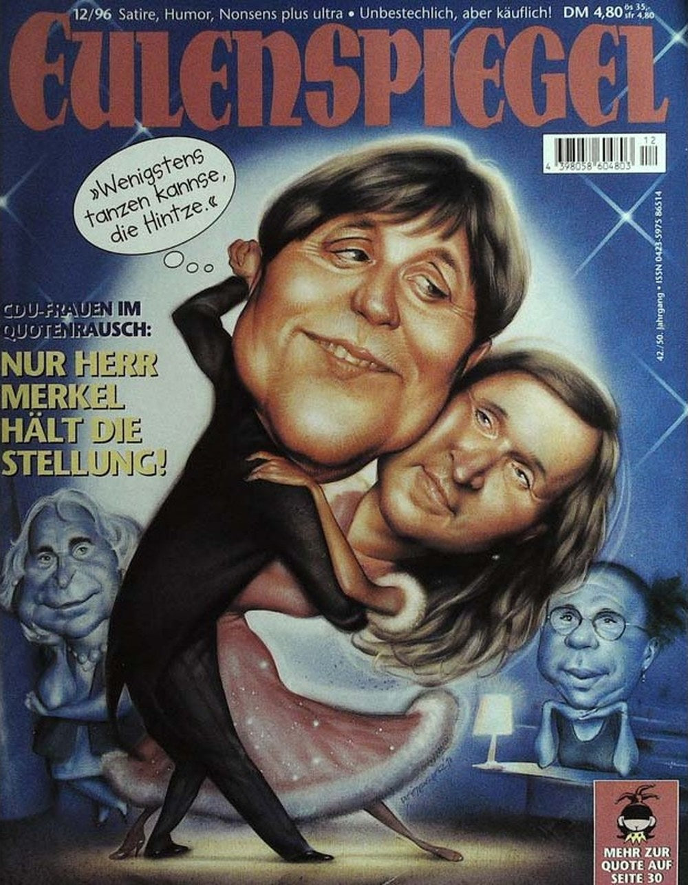 Eulenspiegel Magazin Deutschland 1996-12 Angela Merkel Peter Hintze