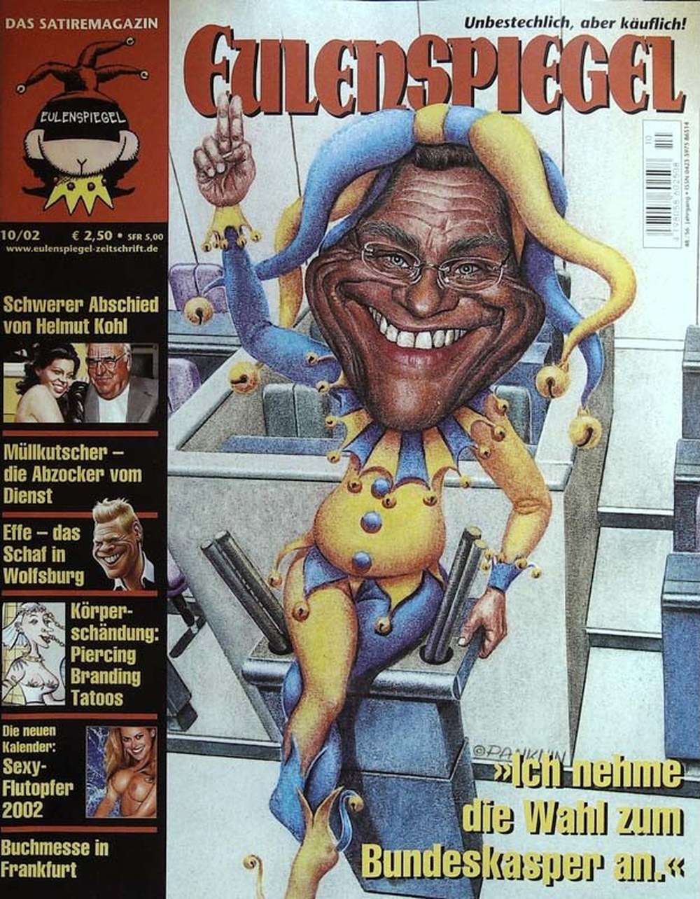 Eulenspiegel Magazin Deutschland 2002-10 Guido Westerwelle Helmut Kohl