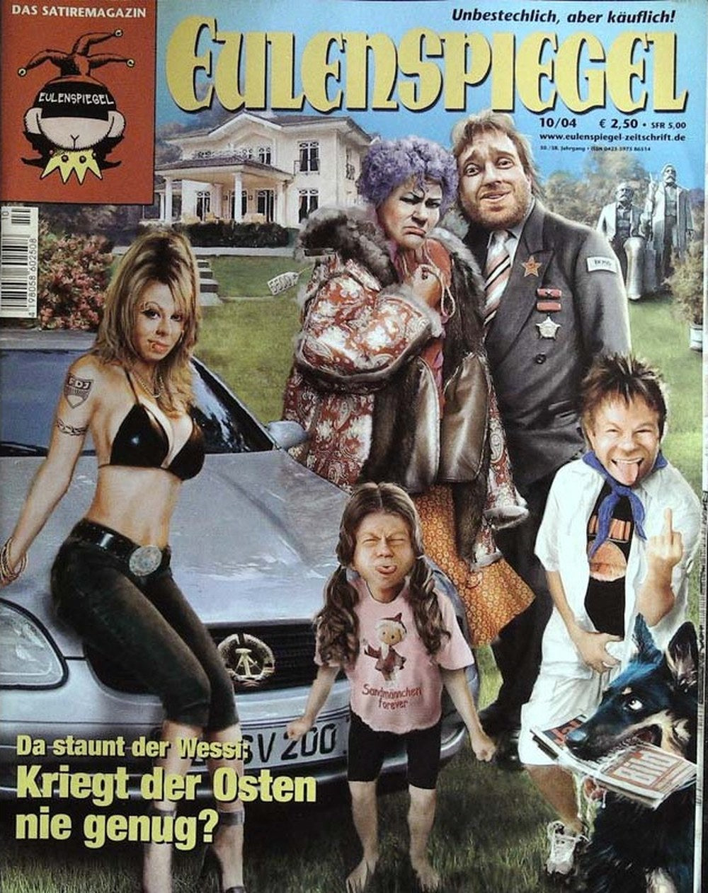 Eulenspiegel Magazin Deutschland 2004-10 Ossi-Wessi-Debatte Ostdeutschland Neue Reiche