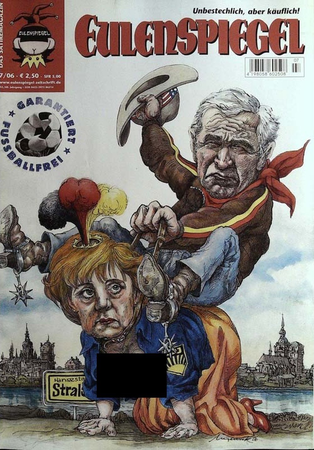 Eulenspiegel Magazin Deutschland 2006-07 Angela Merkel George W. Bush