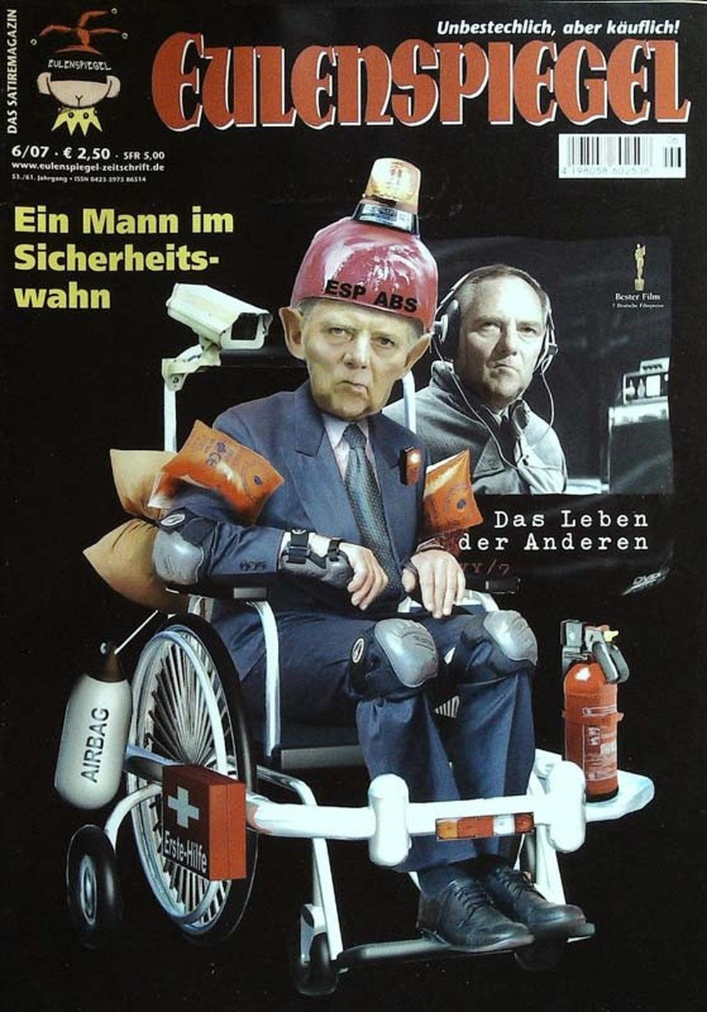 Eulenspiegel Magazin Deutschland 2007-06 Wolfgang Schäuble