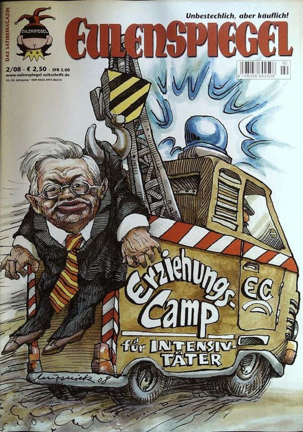 Eulenspiegel Magazin Deutschland 2008-02 Roland Koch