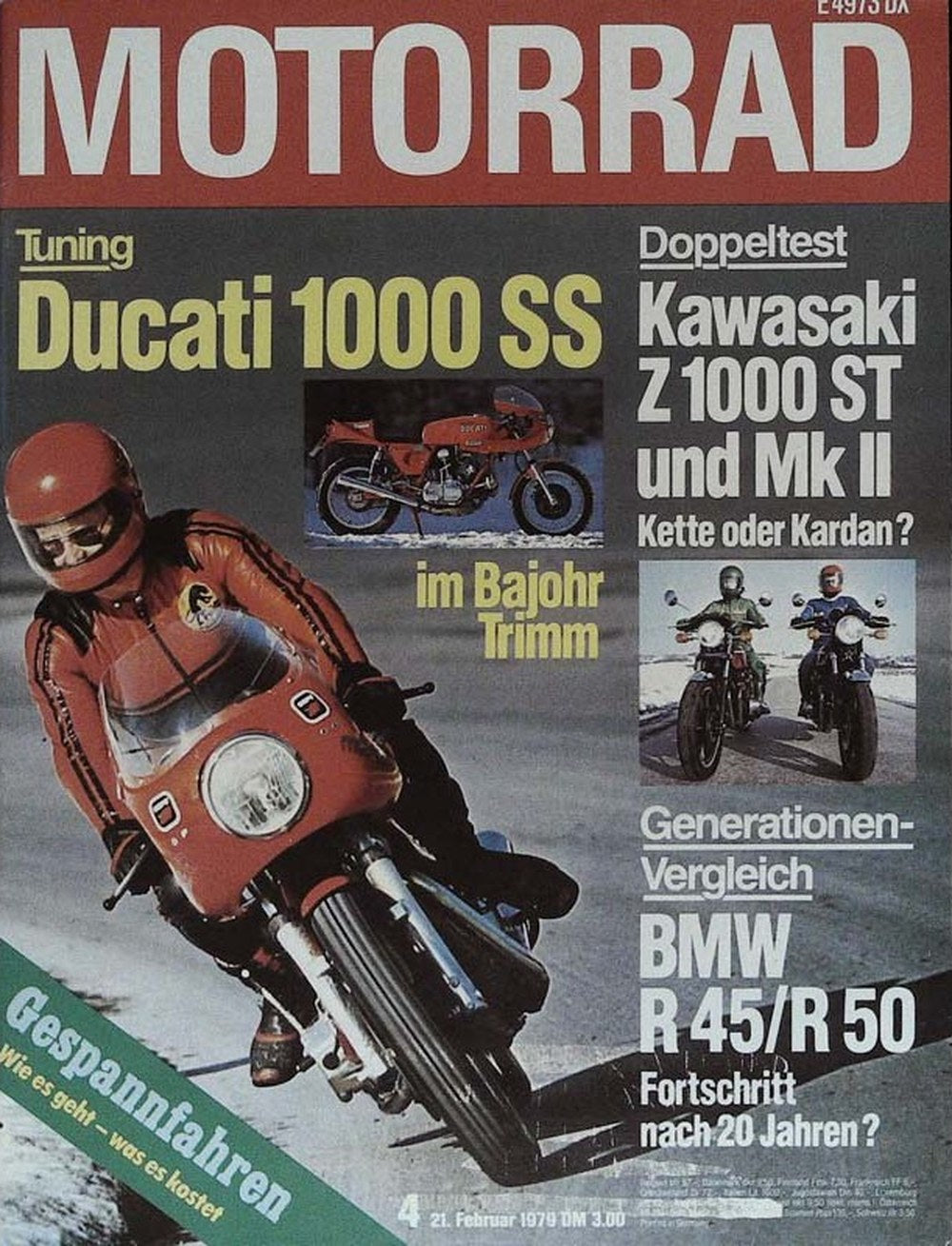 Motorrad Magazin Deutschland 1979-04 Ducati 1000 SS Motorrad-Tuning Bajohr Trimm