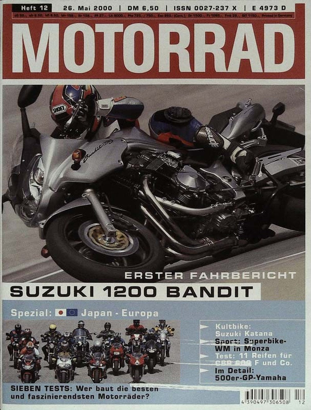 Motorrad Magazin Deutschland 2000-12 Suzuki 1200 Bandit Motorrad Fahrbericht
