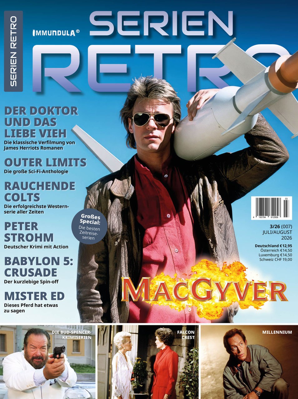Serien Retro Magazin Deutschland 2026-07 Richard Dean Anderson Bud Spencer Lance Henriksen
