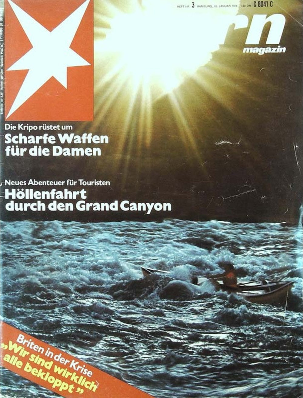Stern Magazin Deutschland 1974-03 Kripo Waffen Grand Canyon