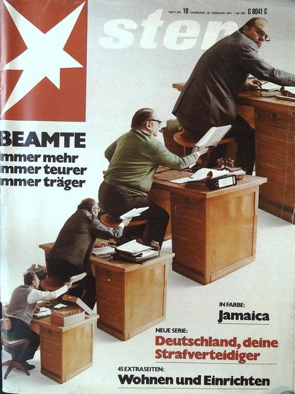 Stern Magazin Deutschland 1974-10 Beamte Bürokratie öffentlicher Dienst