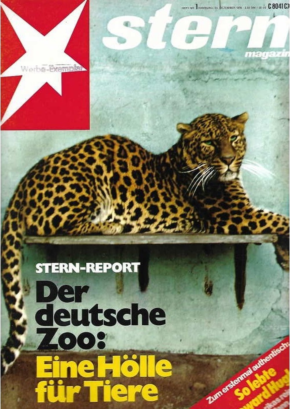 Stern Magazin Deutschland 1976-01 Zoo Tiere Leopard