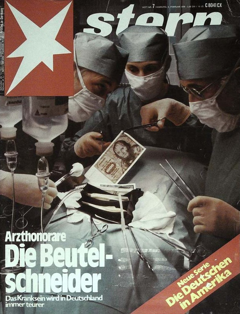 Stern Magazin Deutschland 1976-07 Arzthonorare Gesundheitskosten Beutelschneider