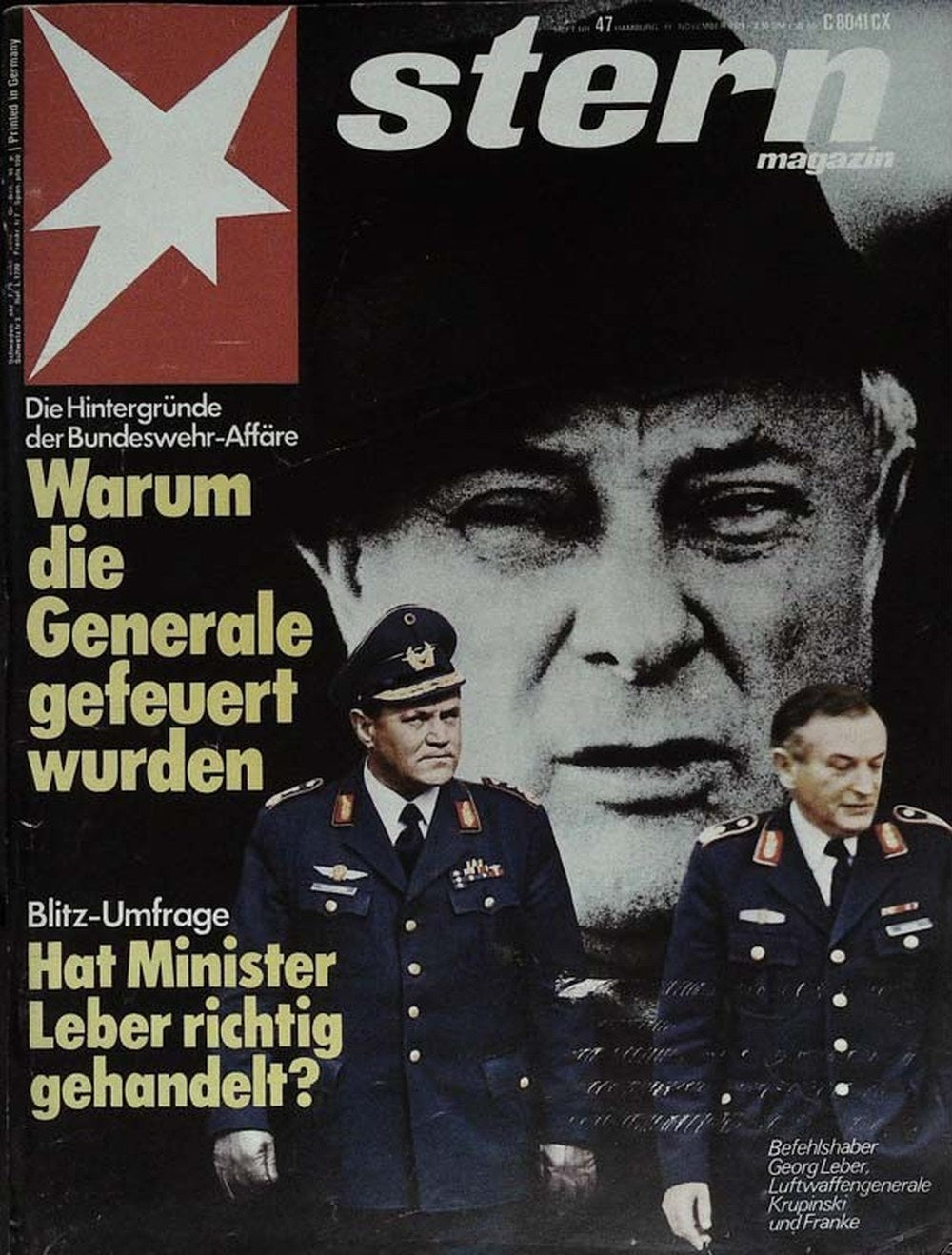 Stern Magazin Deutschland 1976-47 Georg Leber Walter Krupinski Karl Heinz Franke