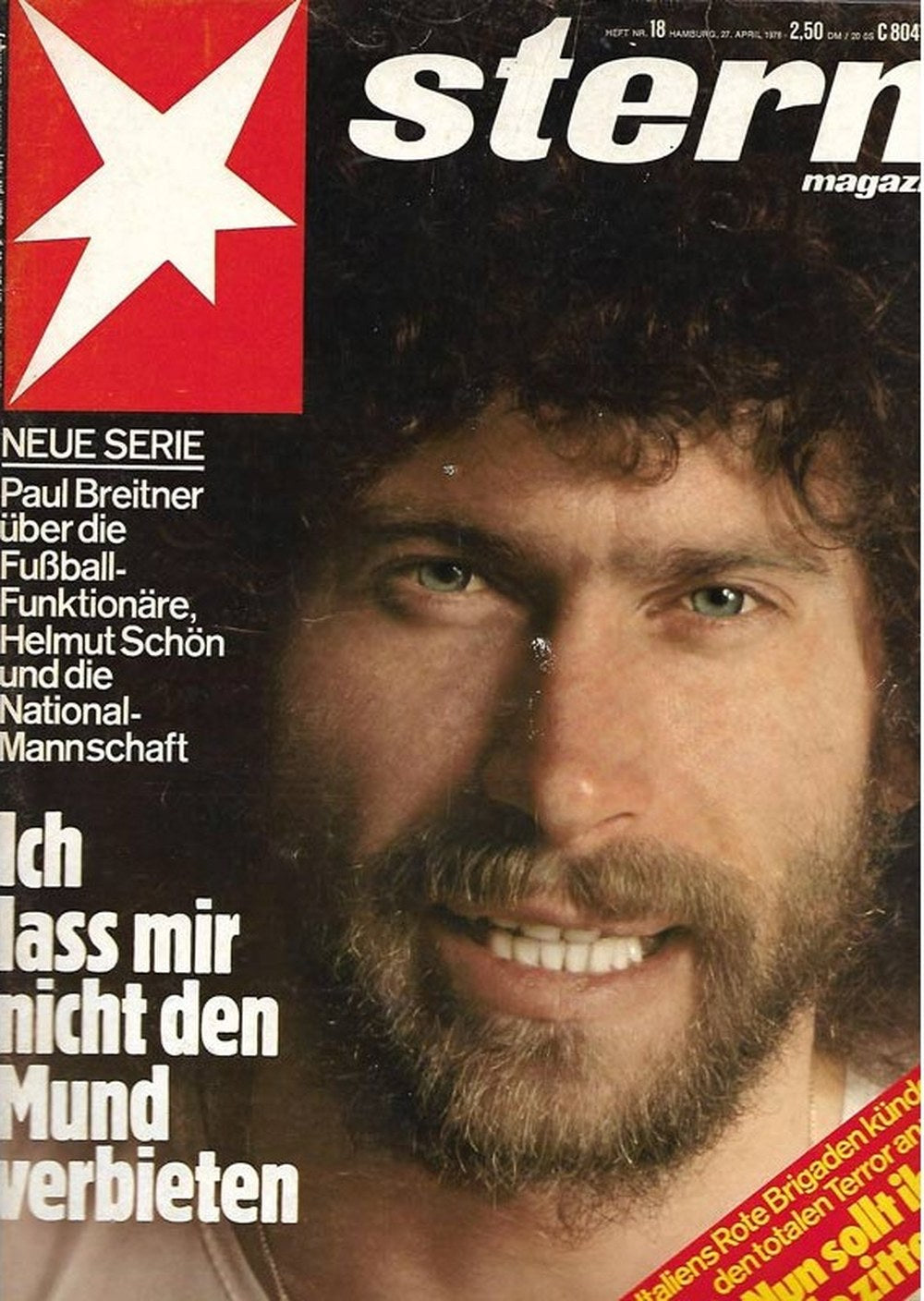Stern Magazin Deutschland 1978-18 Paul Breitner Helmut Schön Red Brigades