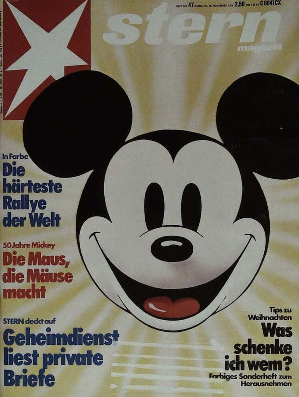 Stern Magazin Deutschland 1978-47 Mickey Mouse
