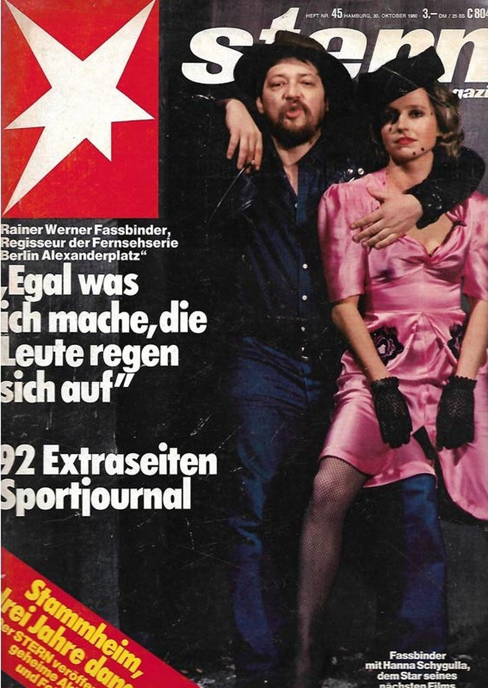 Stern Magazin Deutschland 1980-45 Rainer Werner Fassbinder Hanna Schygulla