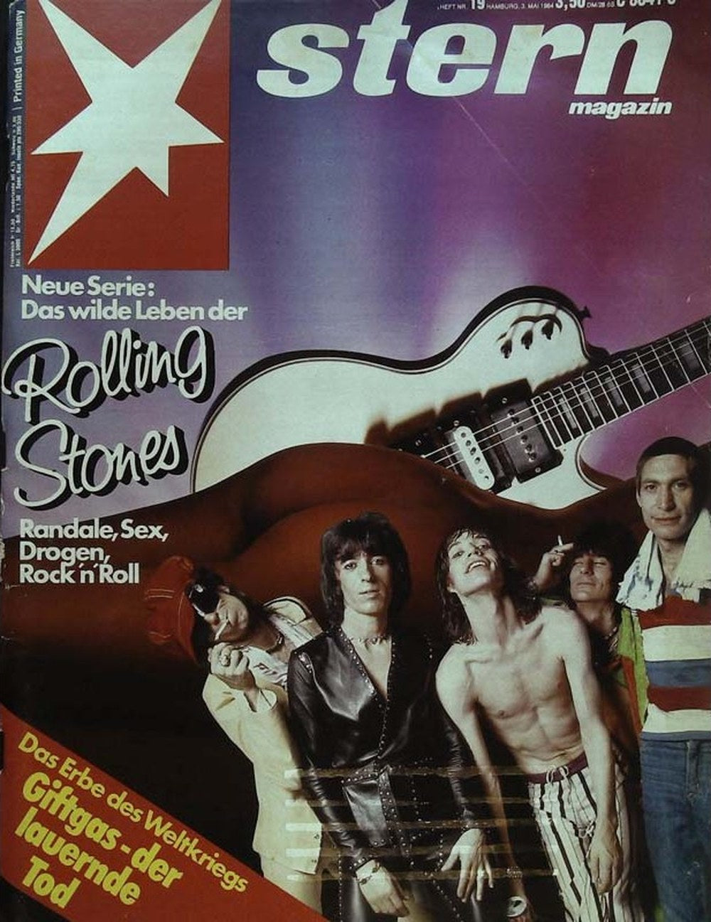 Stern Magazin Deutschland 1982-19 The Rolling Stones Mick Jagger Keith Richards Ron Wood Charlie Watts