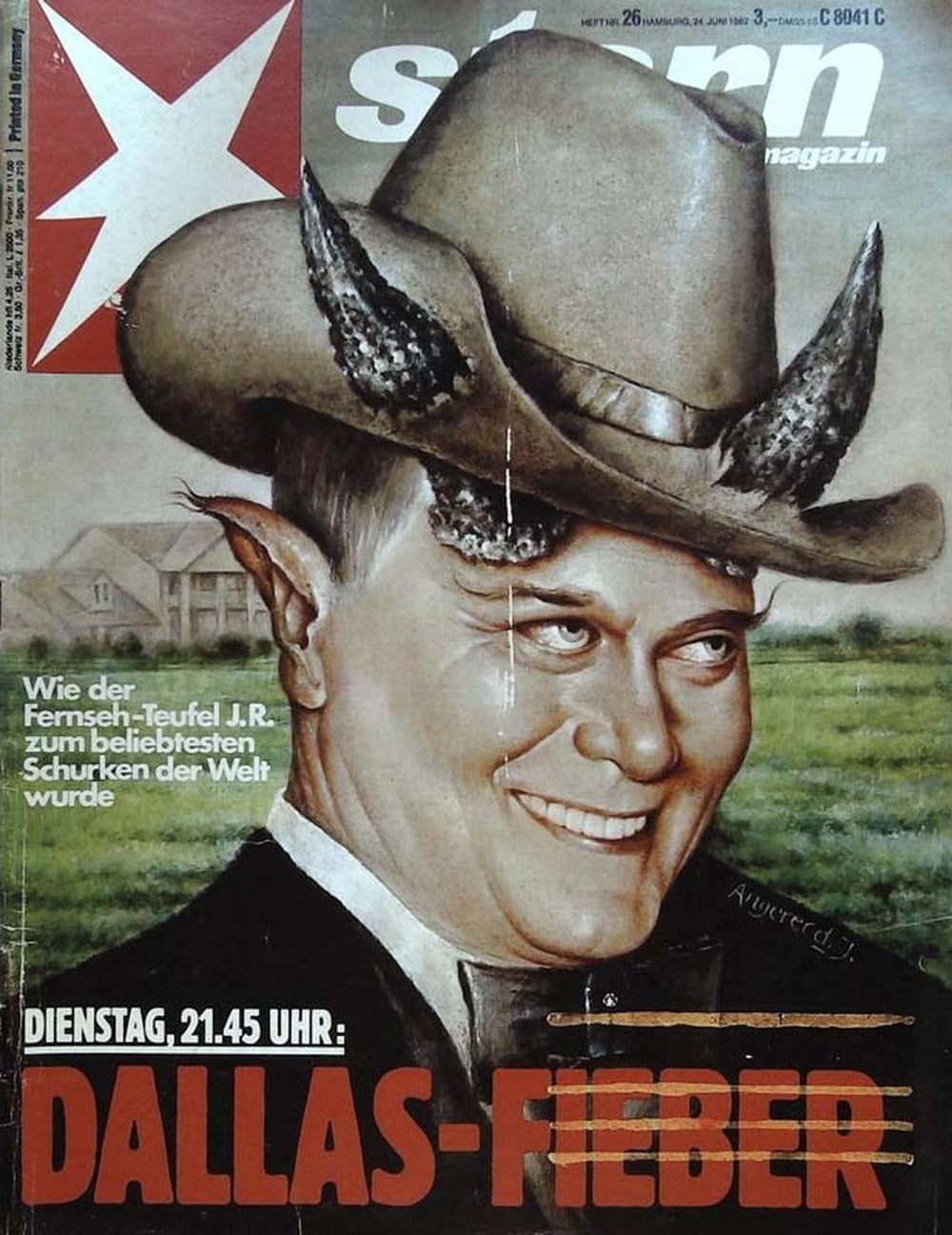Stern Magazin Deutschland 1982-26 Larry Hagman
