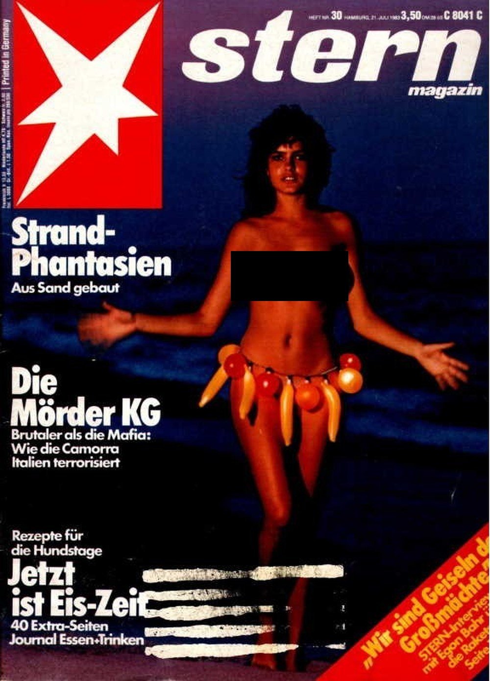 Stern Magazin Deutschland 1983-30 Strand-Phantasien Sandskulpturen Camorra