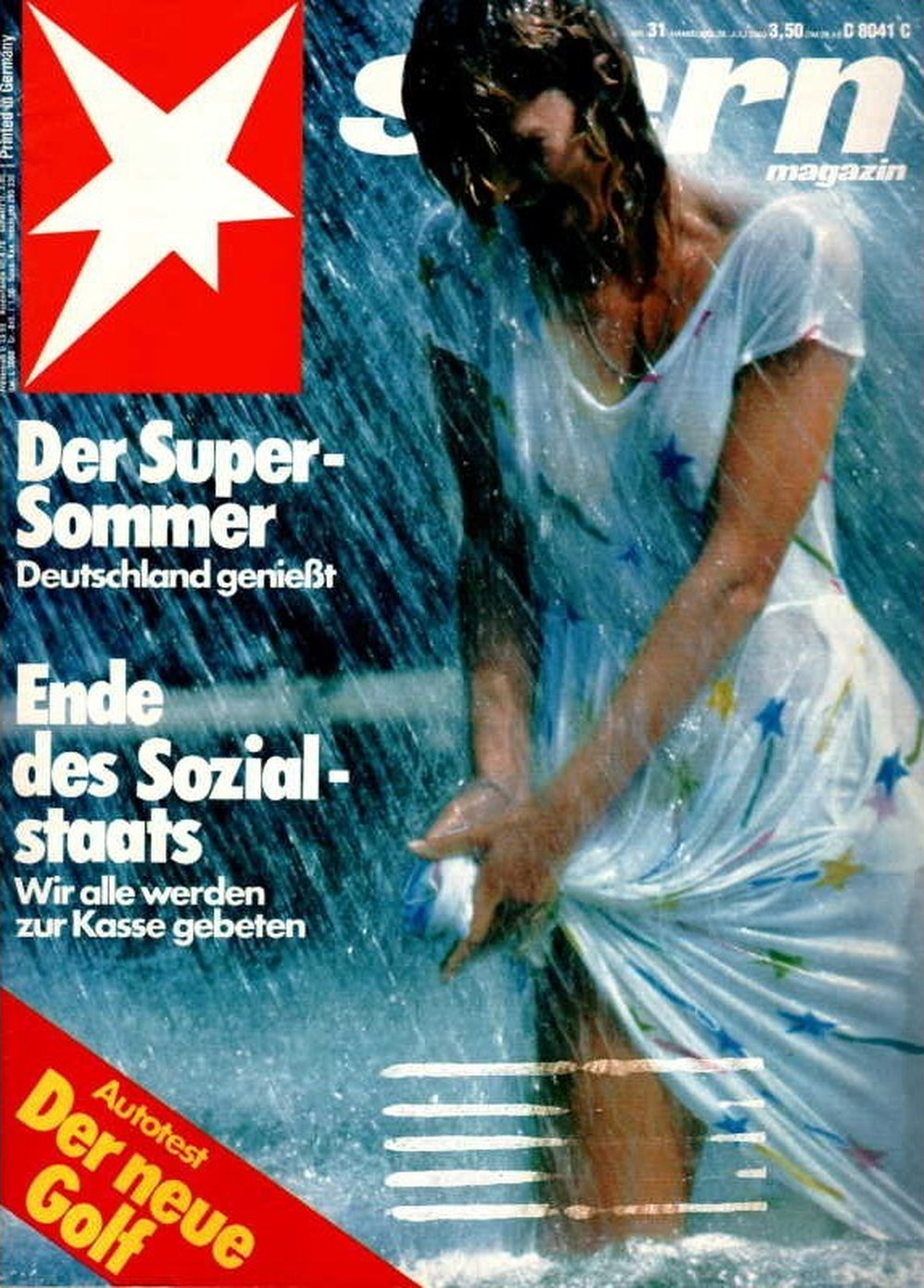Stern Magazin Deutschland 1983-31 Sommer Regen Sozialstaat