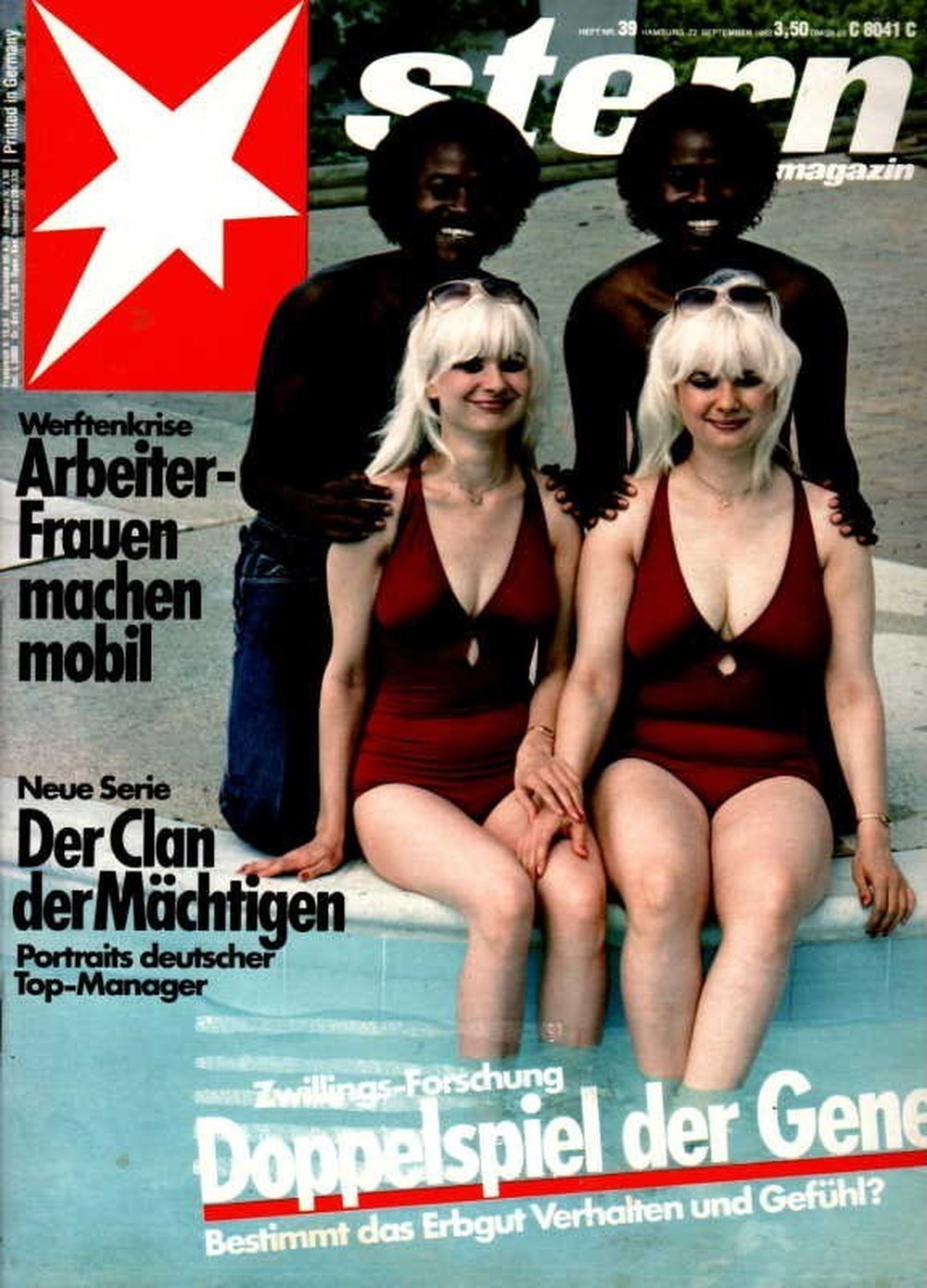 Stern Magazin Deutschland 1983-39 Zwillingsforschung Genetik Erbgut