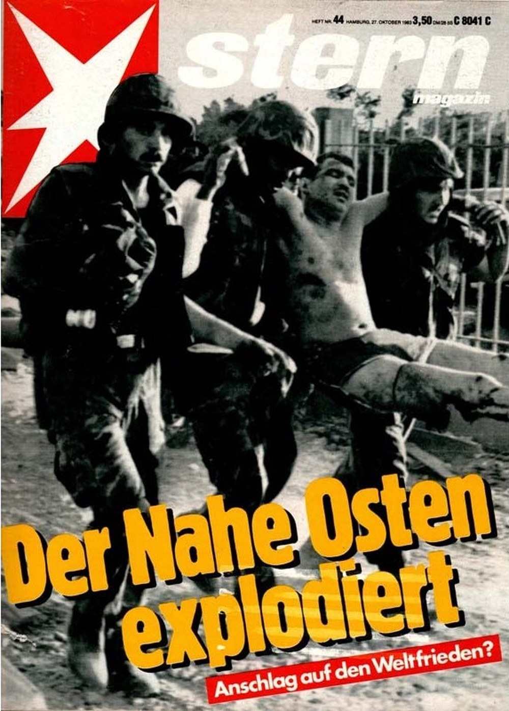 Stern Magazin Deutschland 1983-44 Naher Osten Explosion Weltfrieden