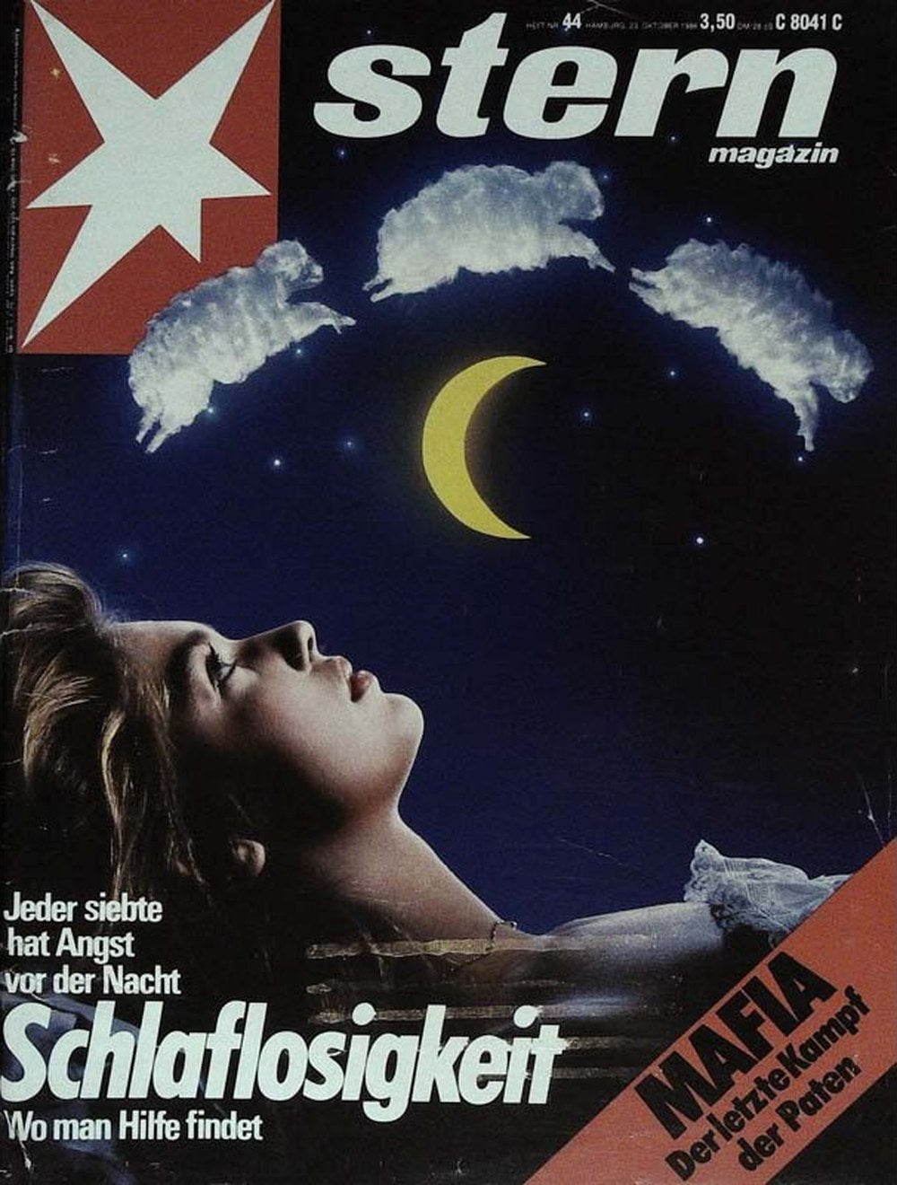 Stern Magazin Deutschland 1986-44 Schlaflosigkeit Schlafstörungen Mafia