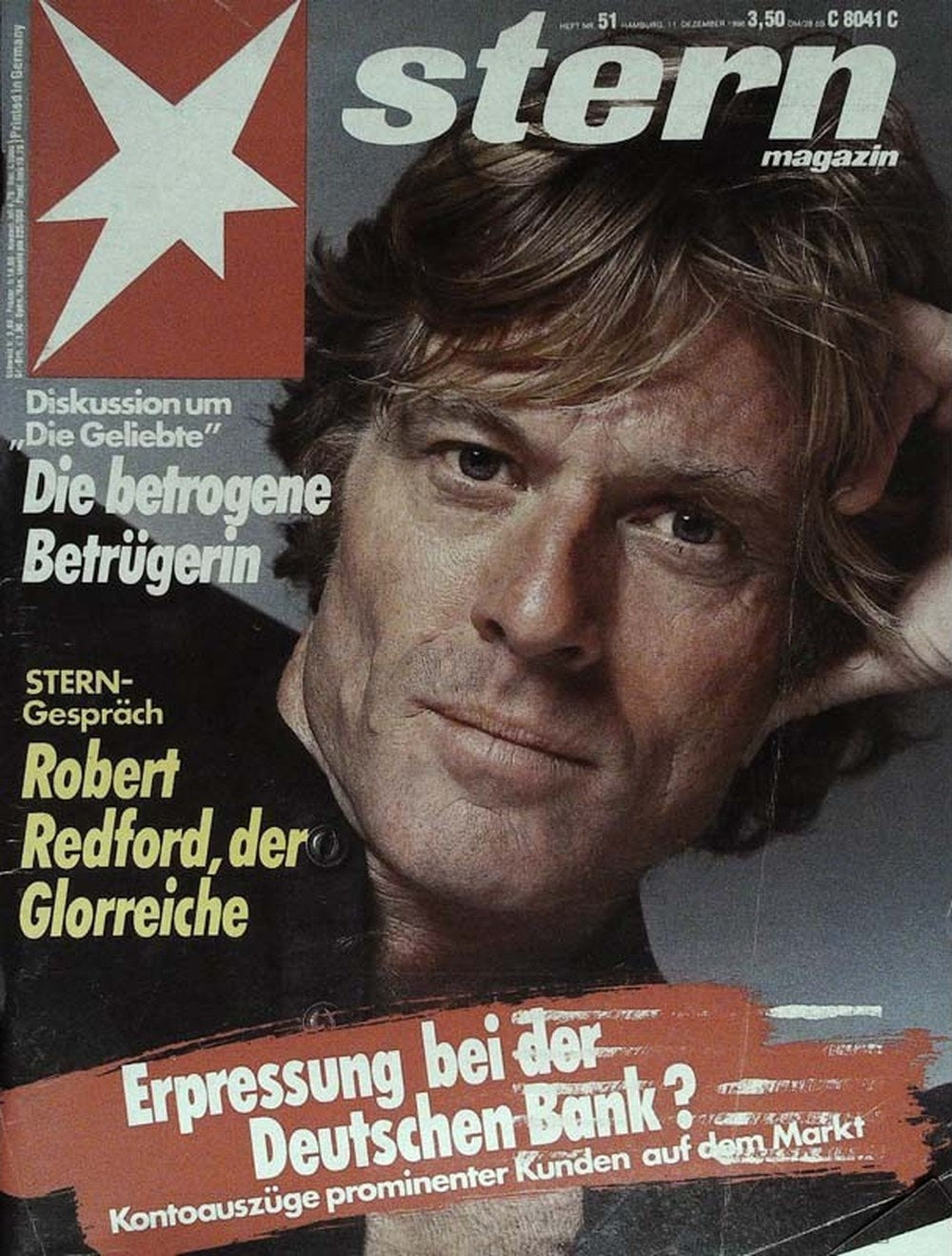 Stern Magazin Deutschland 1986-51 Robert Redford