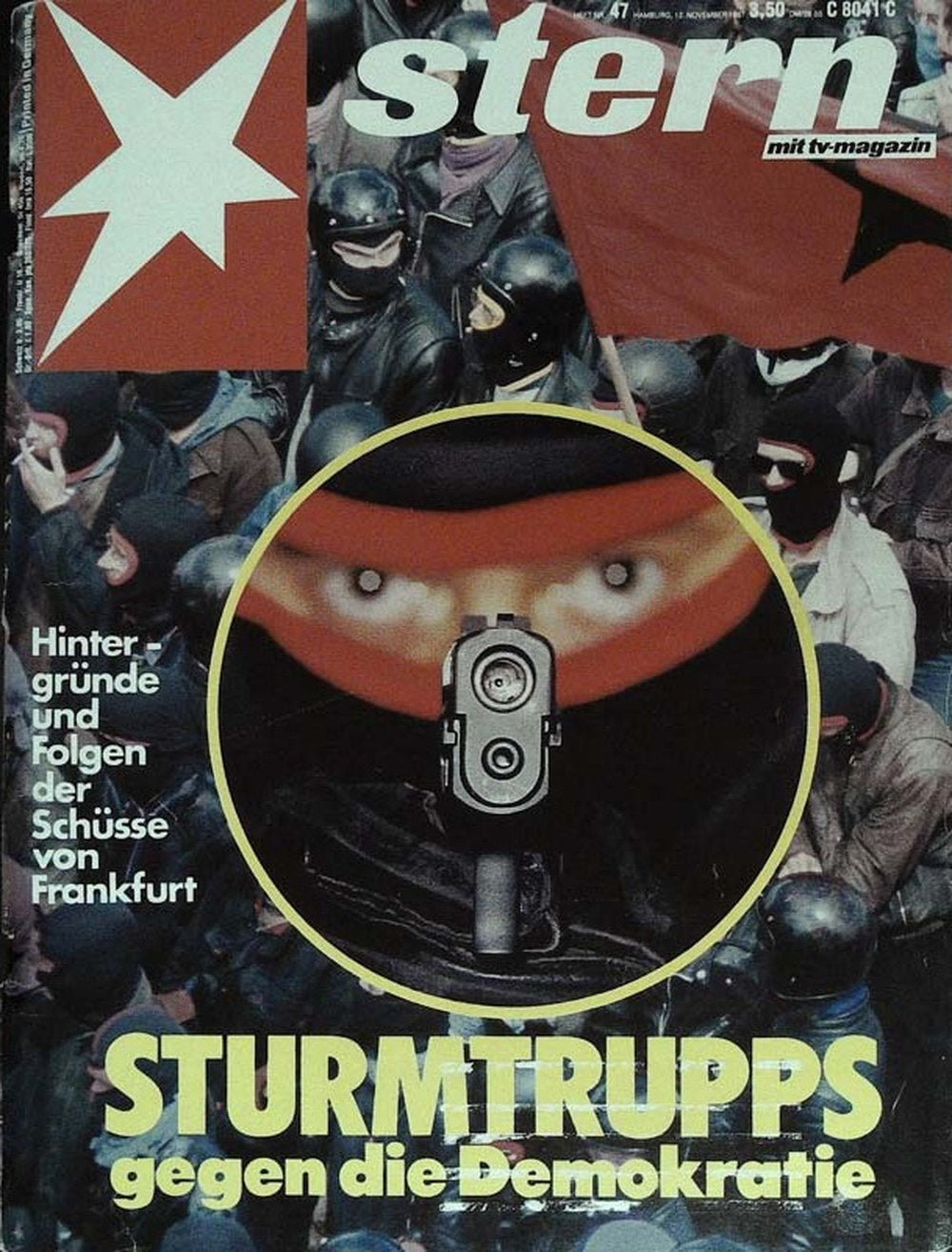 Stern Magazin Deutschland 1987-47 Sturmtrupps Demokratie Frankfurt