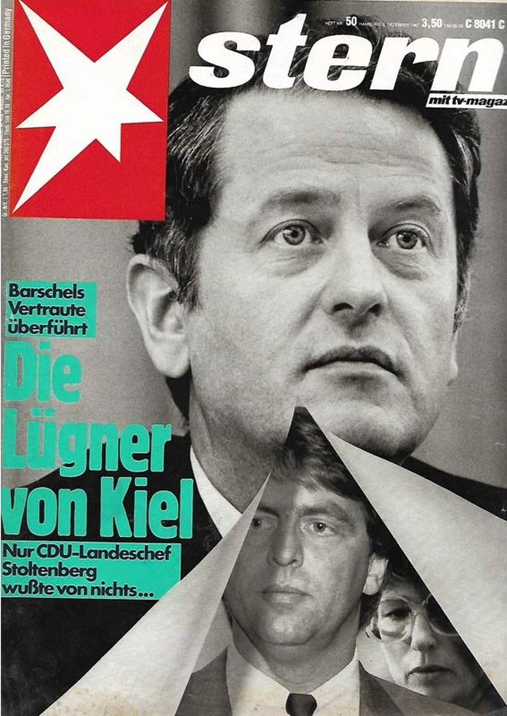 Stern Magazin Deutschland 1987-50 Uwe Barschel Gerhard Stoltenberg