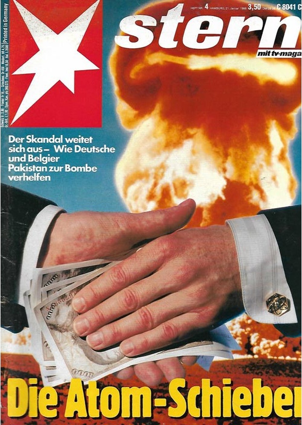 Stern Magazin Deutschland 1988-04 Atomwaffen Nuklearskandal Pakistan