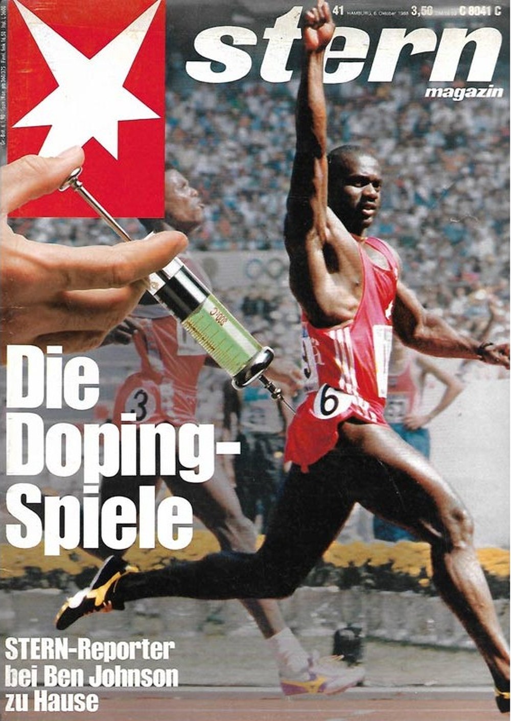 Stern Magazin Deutschland 1988-41 Ben Johnson