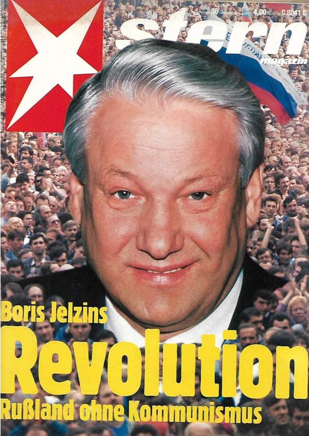 Stern Magazin Deutschland 1991-36 Boris Yeltsin