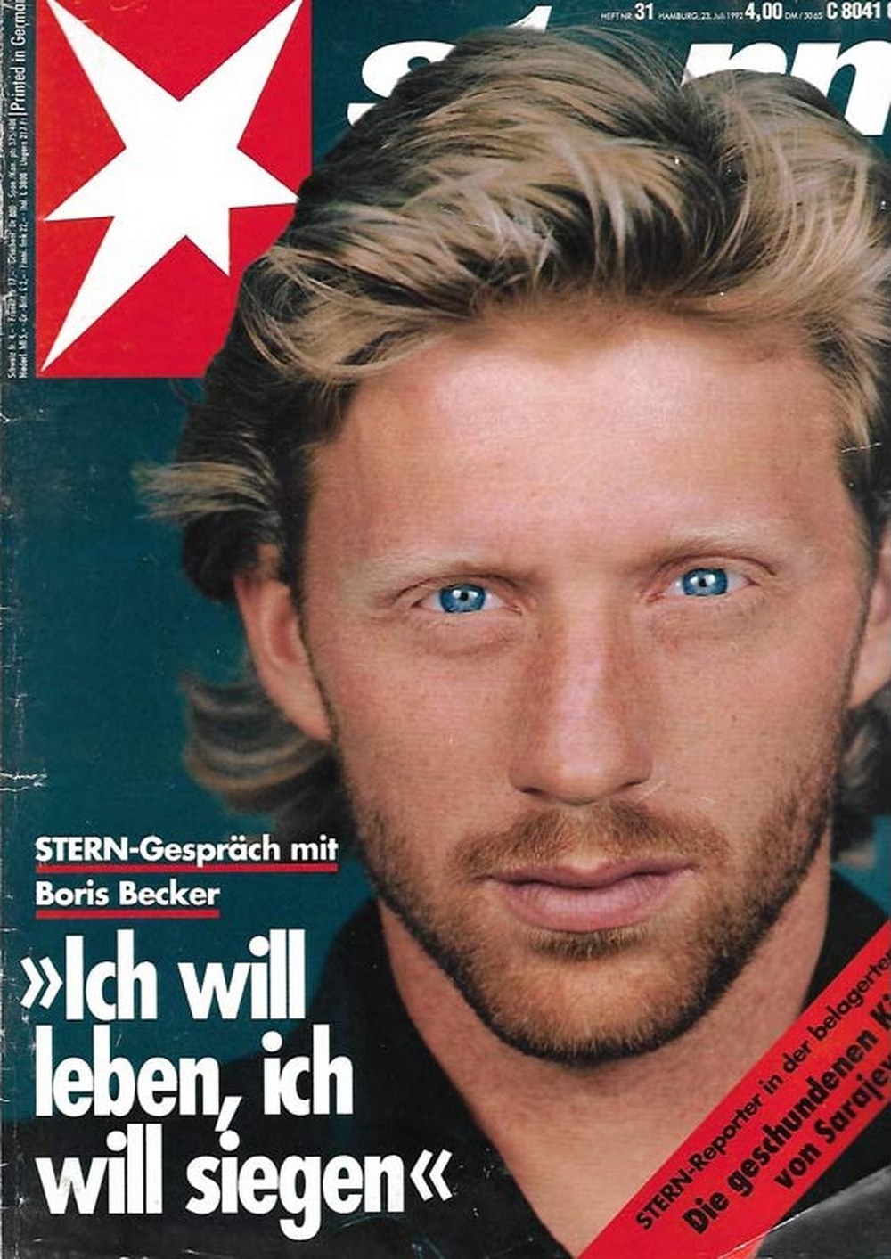 Stern Magazin Deutschland 1992-31 Boris Becker