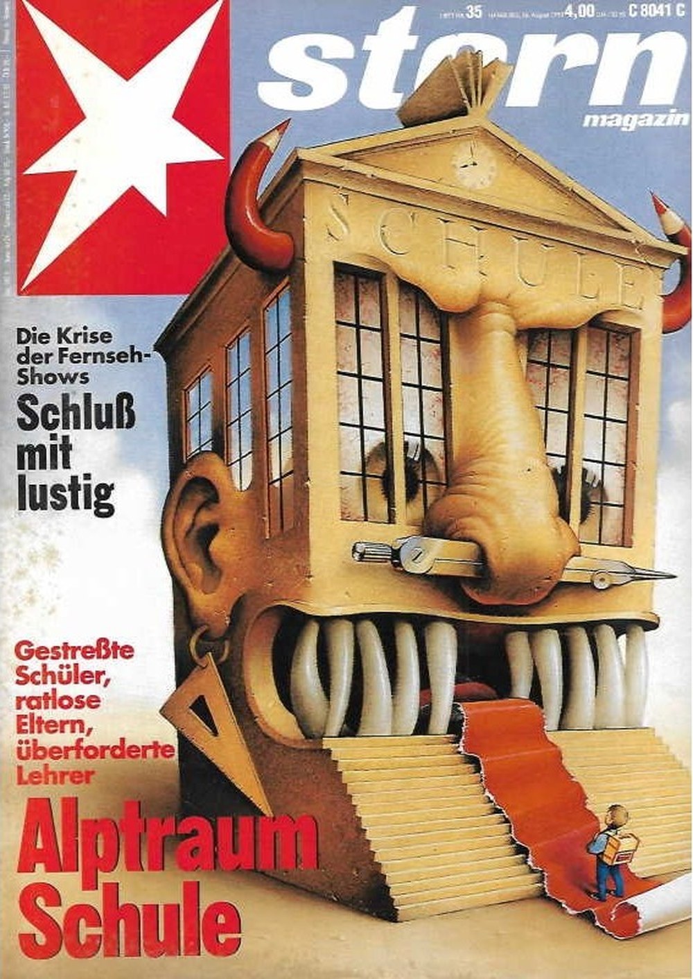 Stern Magazin Deutschland 1993-35 Fernsehen Krise Schule