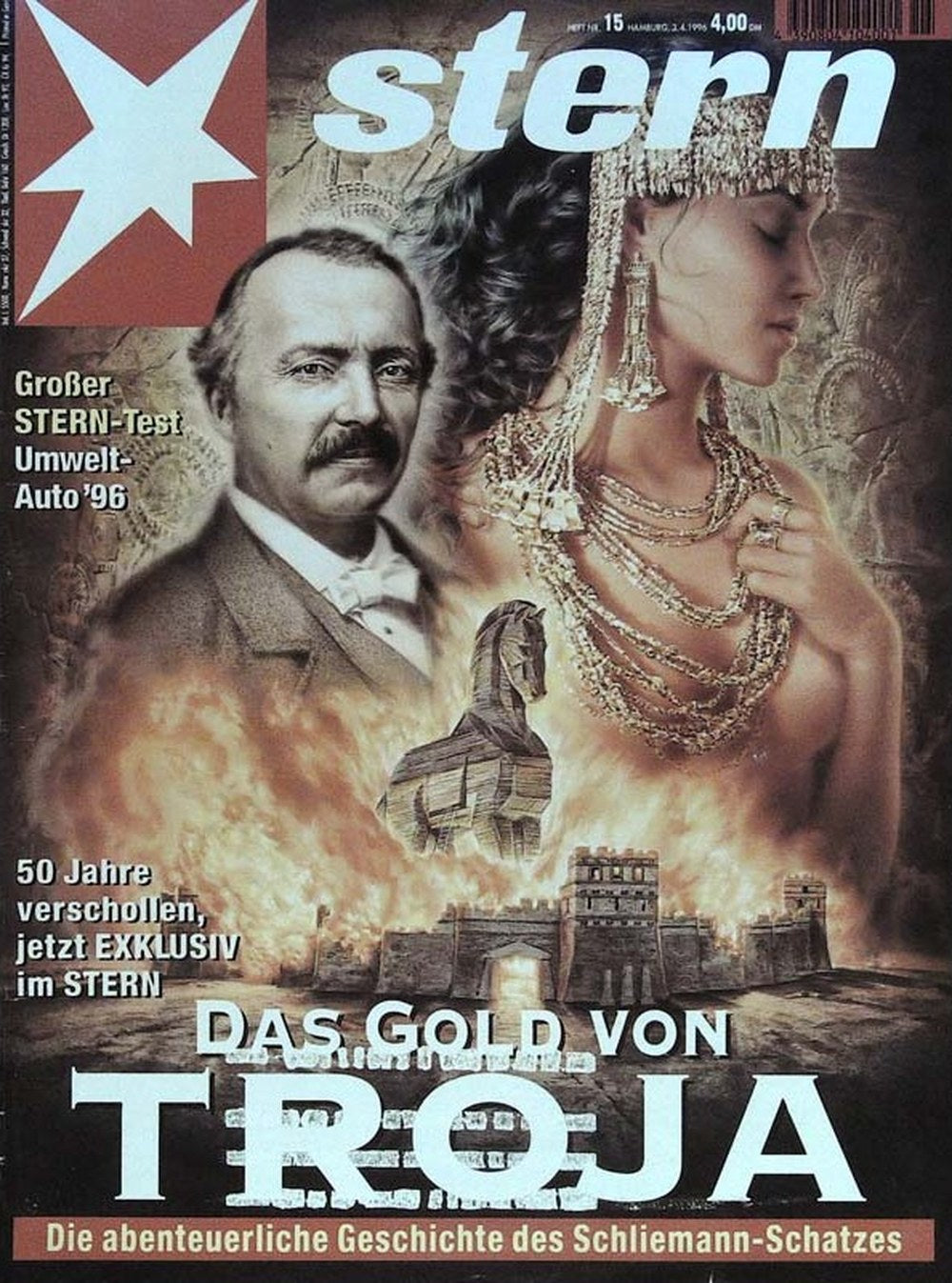 Stern Magazin Deutschland 1996-15 Heinrich Schliemann