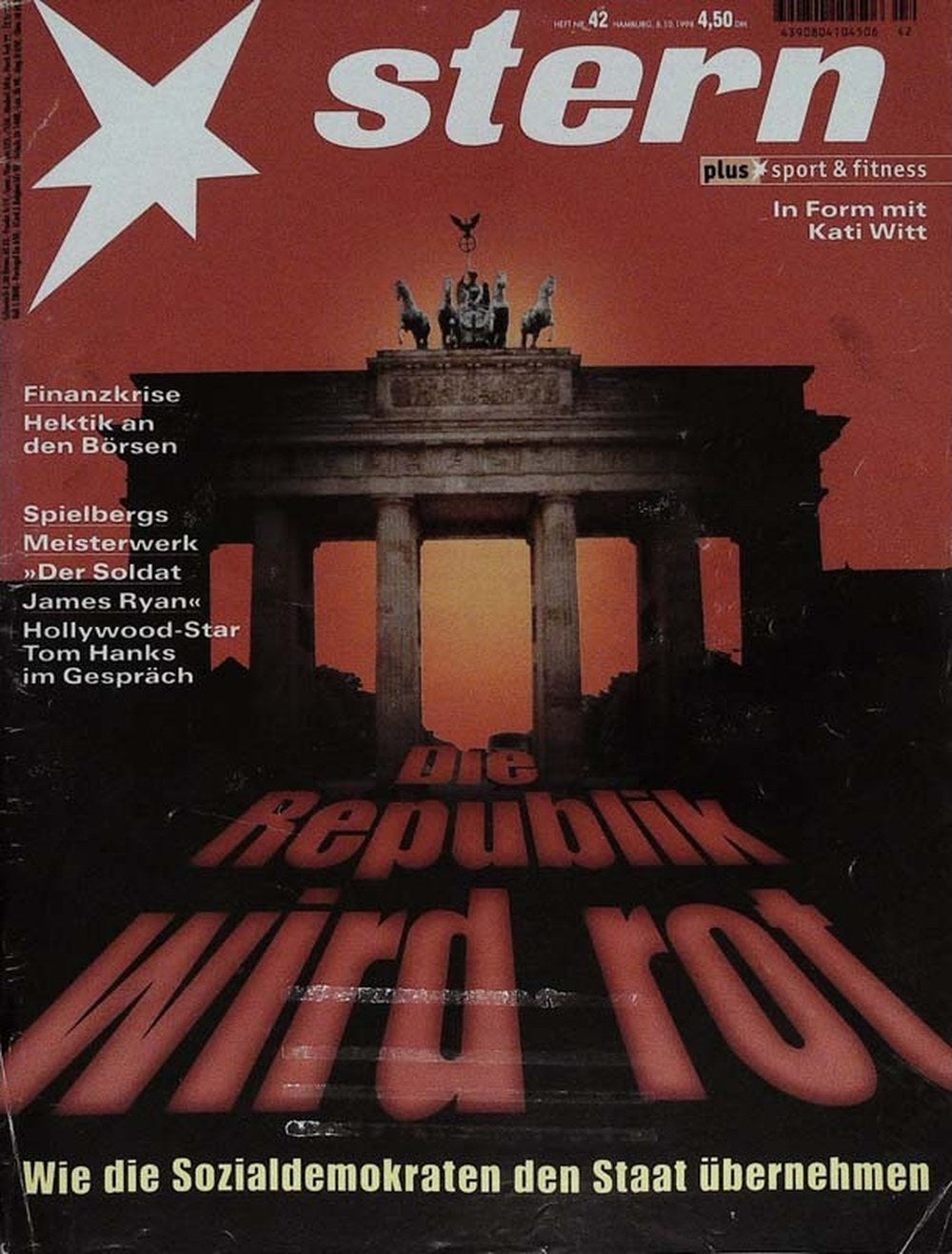 Stern Magazin Deutschland 1998-42 Kati Witt Tom Hanks Steven Spielberg