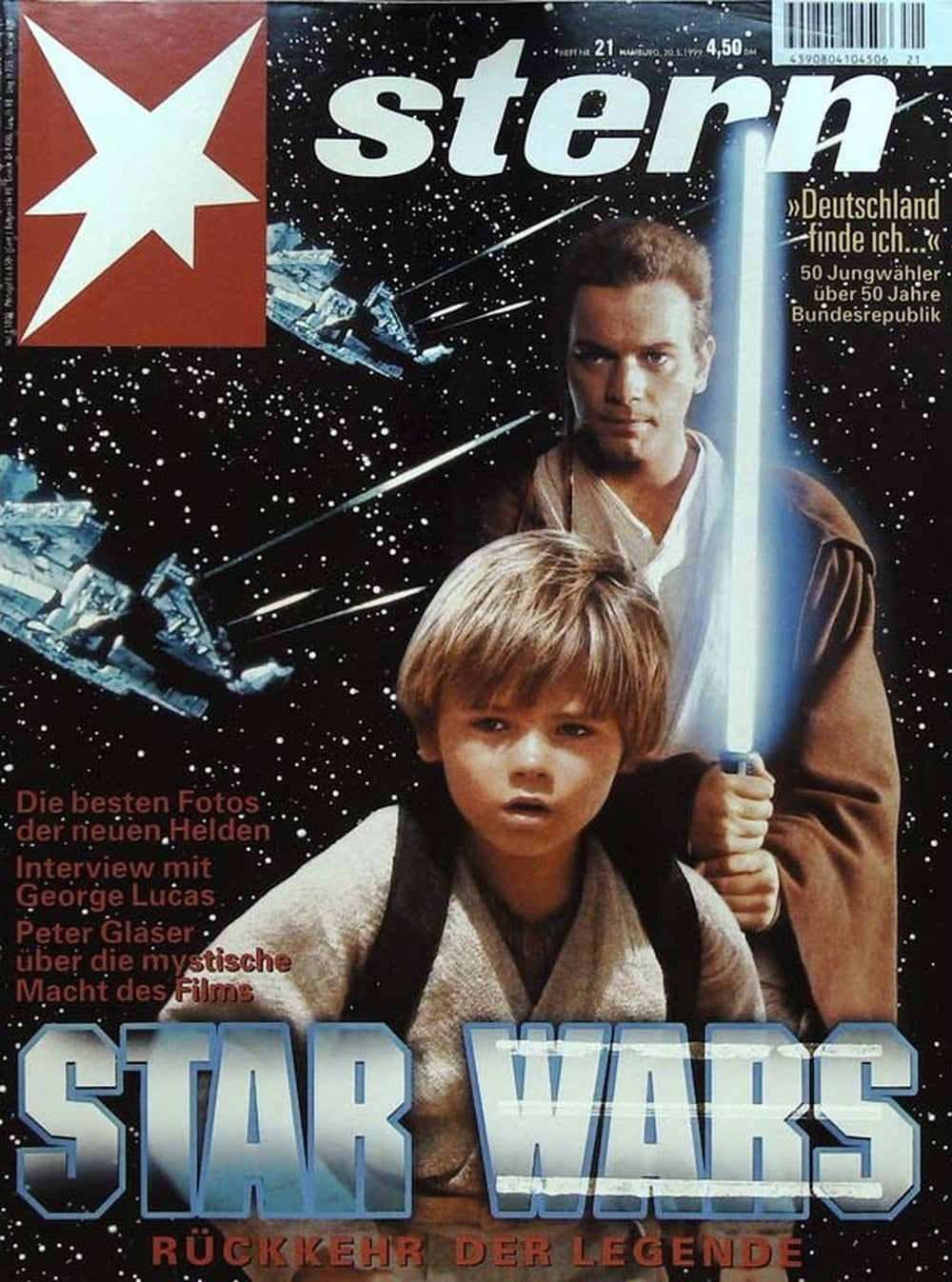 Stern Magazin Deutschland 1999-21 Ewan McGregor Jake Lloyd George Lucas Peter Gläser