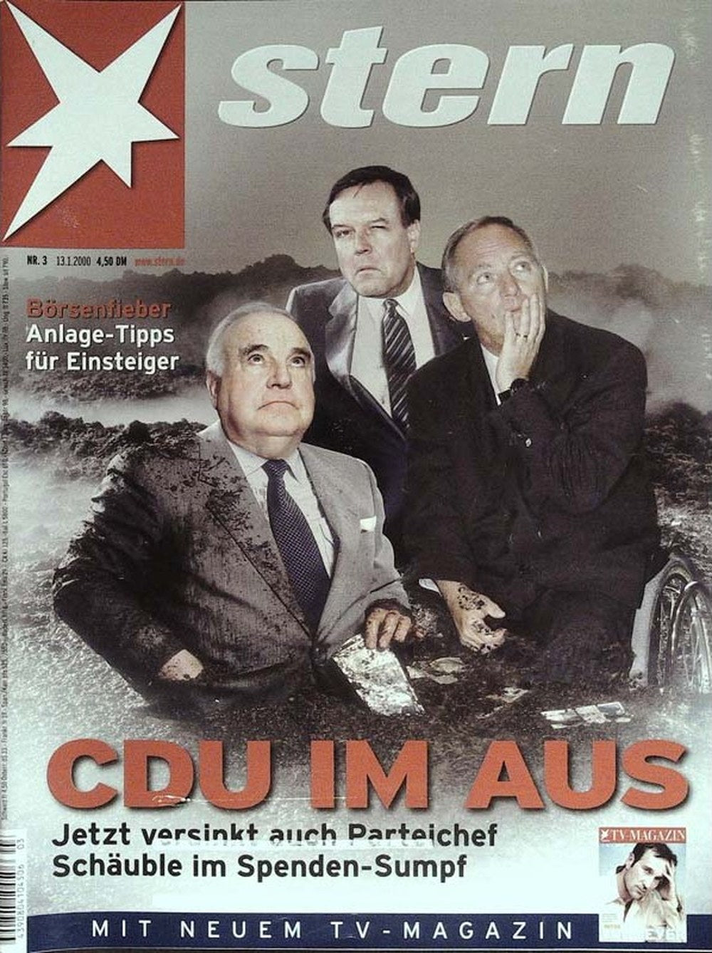 Stern Magazin Deutschland 2000-03 Helmut Kohl Wolfgang Schäuble Walther Leisler Kiep