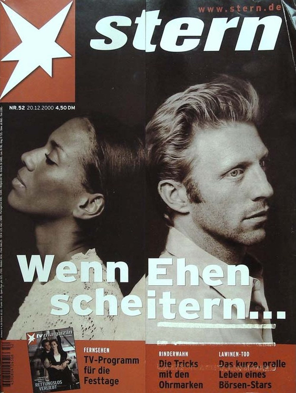 Stern Magazin Deutschland 2000-52 Boris Becker Barbara Becker