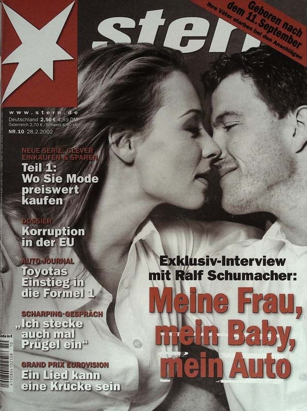 Stern Magazin Deutschland 2001-10 Ralf Schumacher