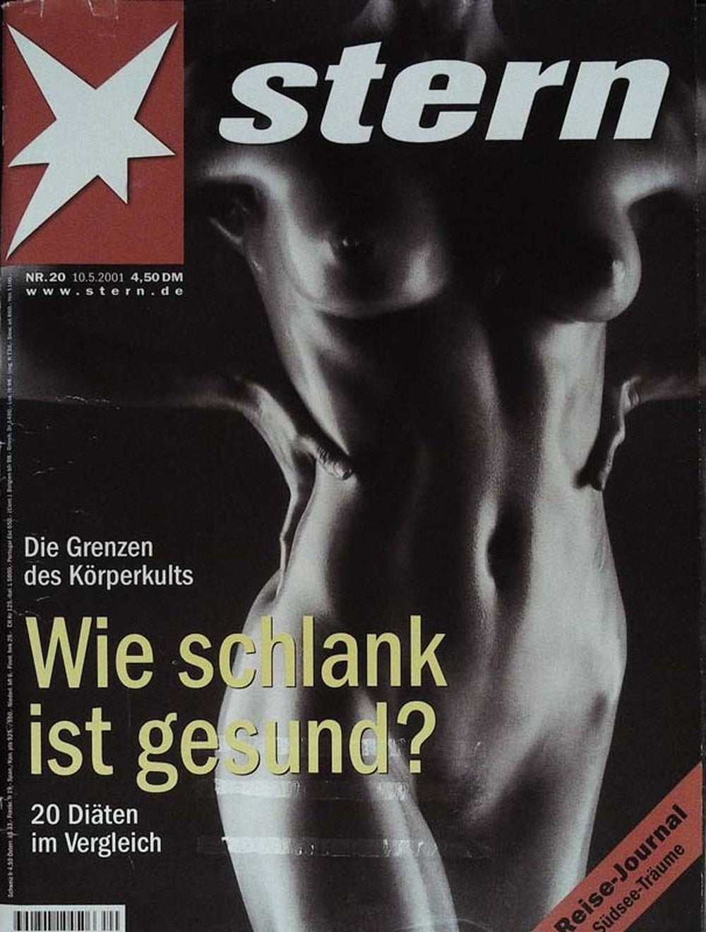 Stern Magazin Deutschland 2001-20 Körperkult Schlankheit Gesundheit