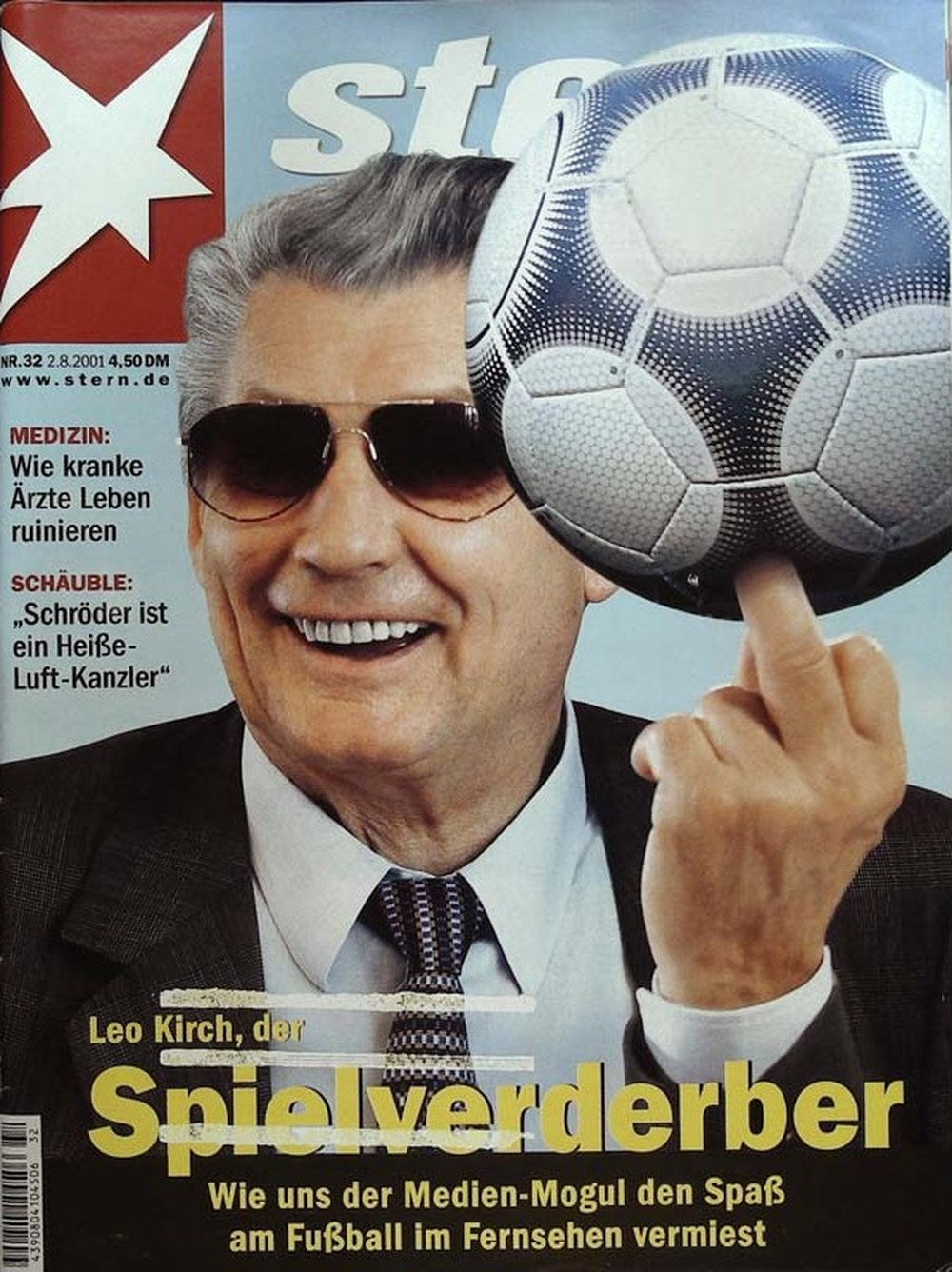 Stern Magazin Deutschland 2001-32 Leo Kirch Wolfgang Schäuble Gerhard Schröder
