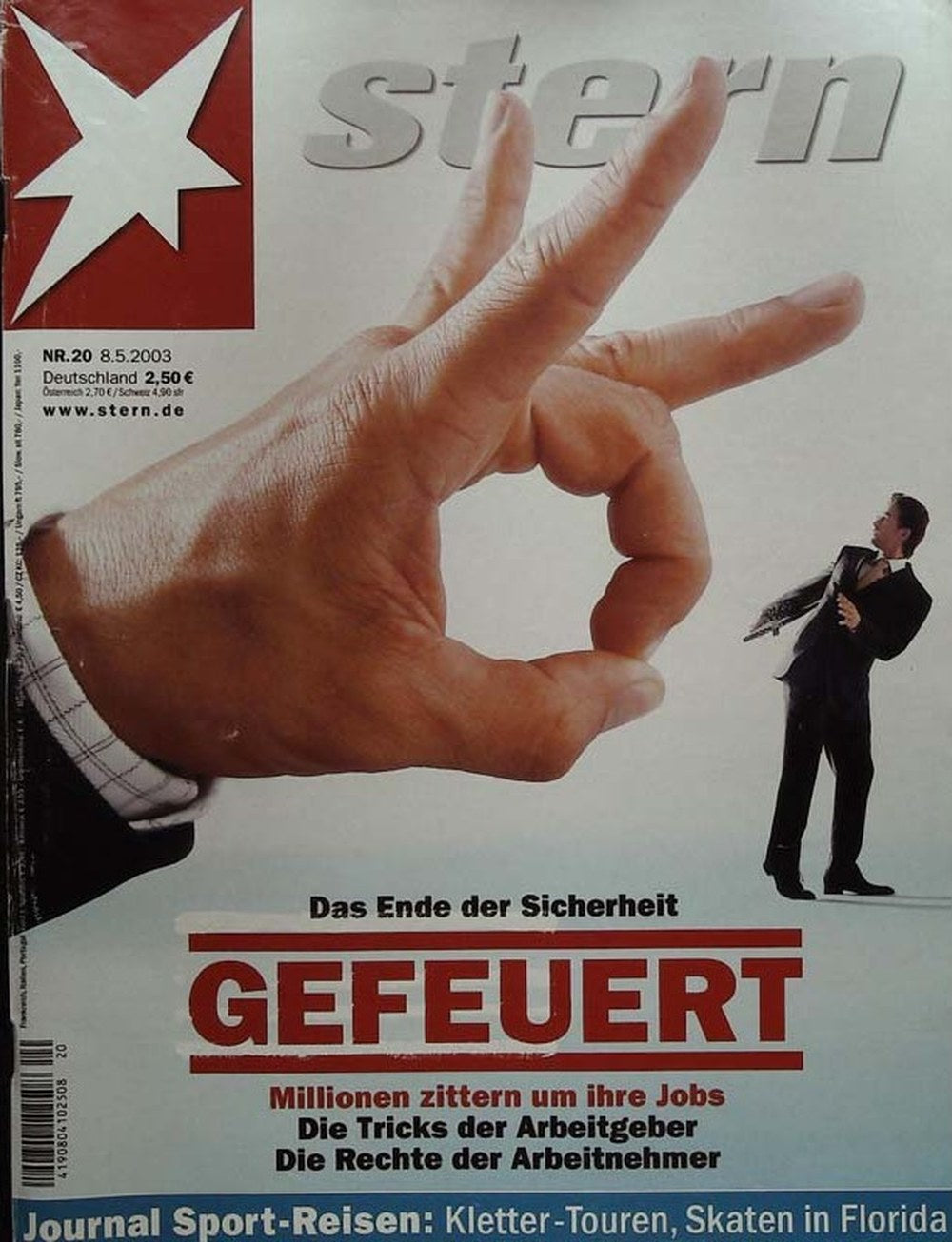 Stern Magazin Deutschland 2003-20 Kündigung Arbeitsplatzsicherheit Jobverlust