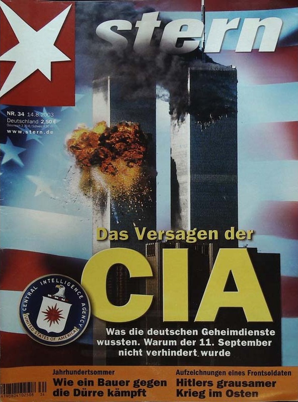 Stern Magazin Deutschland 2003-34 Adolf Hitler CIA