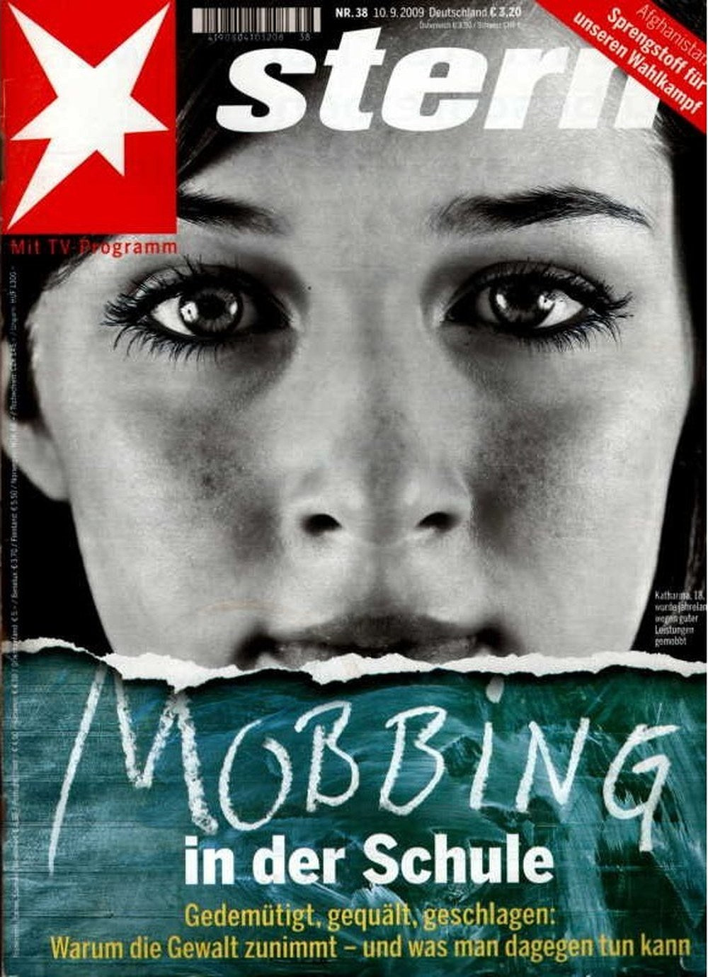 Stern Magazin Deutschland 2009-38 Mobbing Schule Gewalt