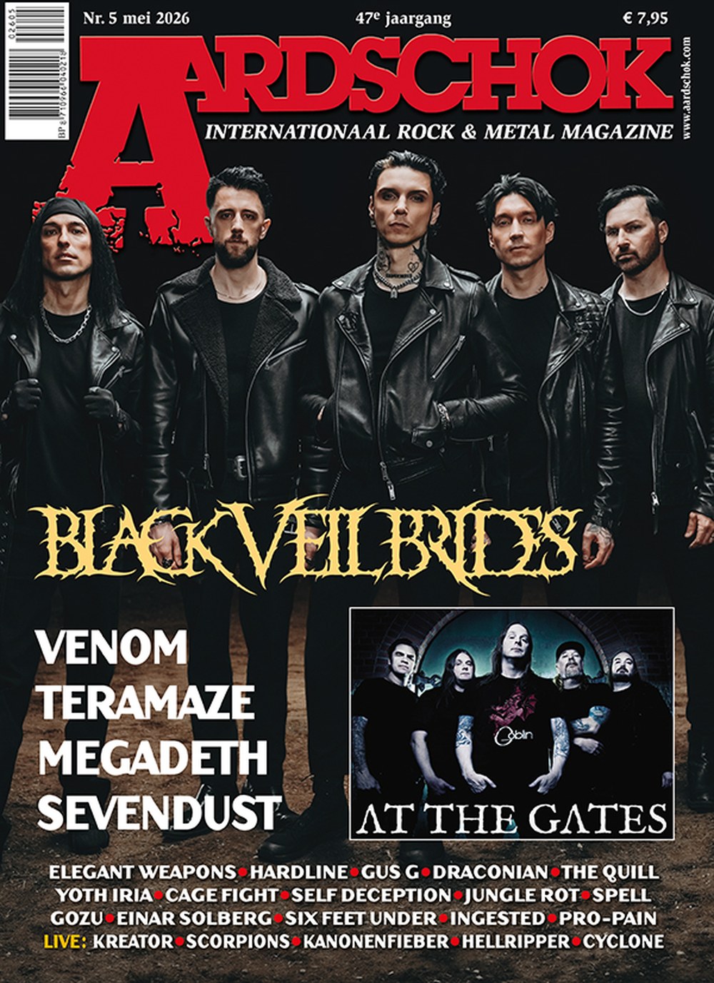 Aardschok Magazin Niederlande 2026-05 Black Veil Brides At The Gates Venom Megadeth Sevendust