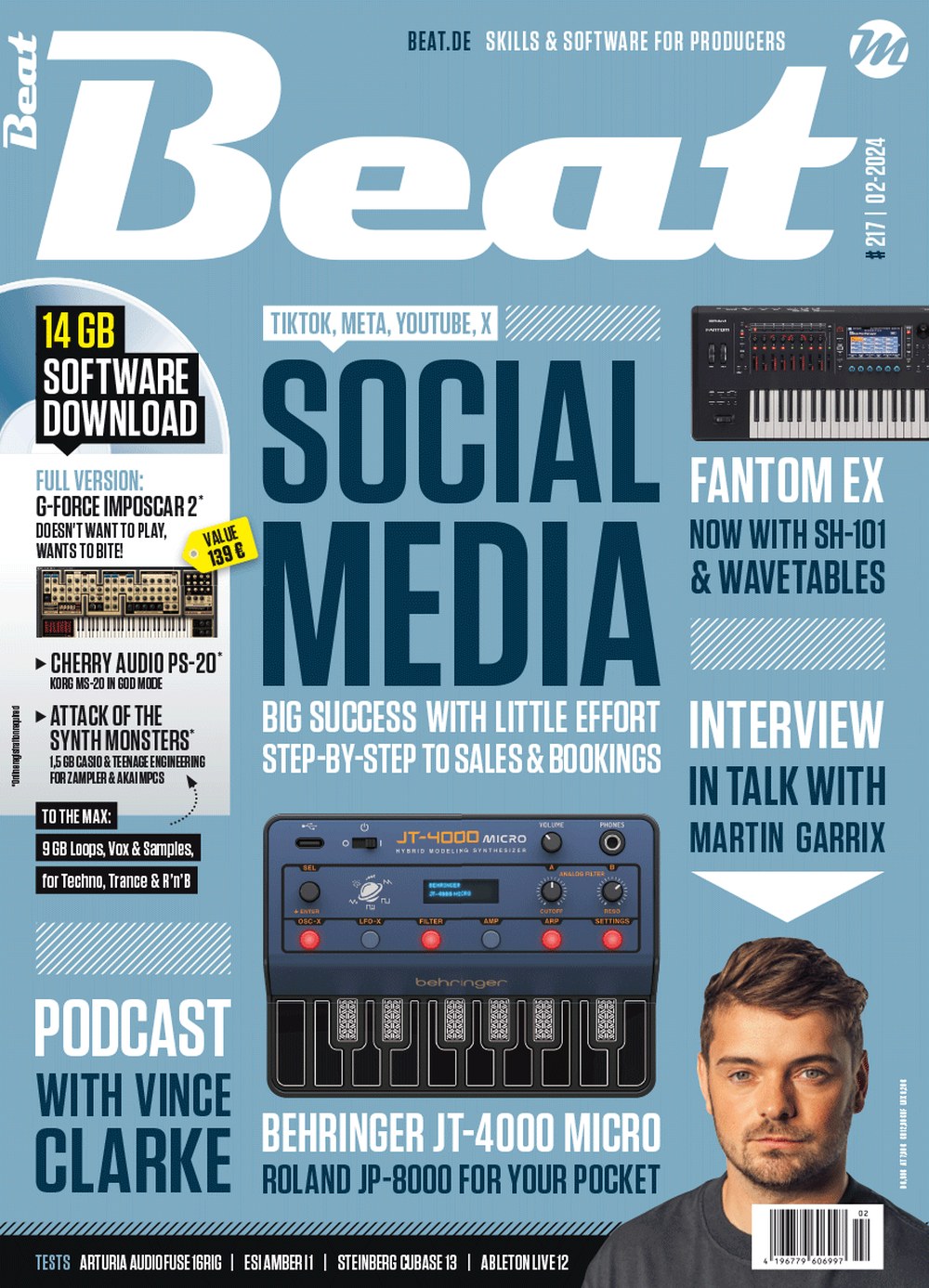 Beat English Magazin Deutschland 2024-02 Martin Garrix Vince Clarke
