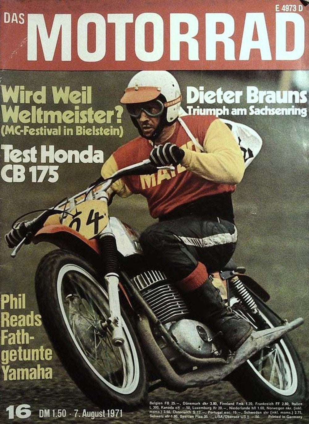 Das Motorrad + Der Roller Magazin Deutschland 1971-16 Dieter Brauns Phil Read