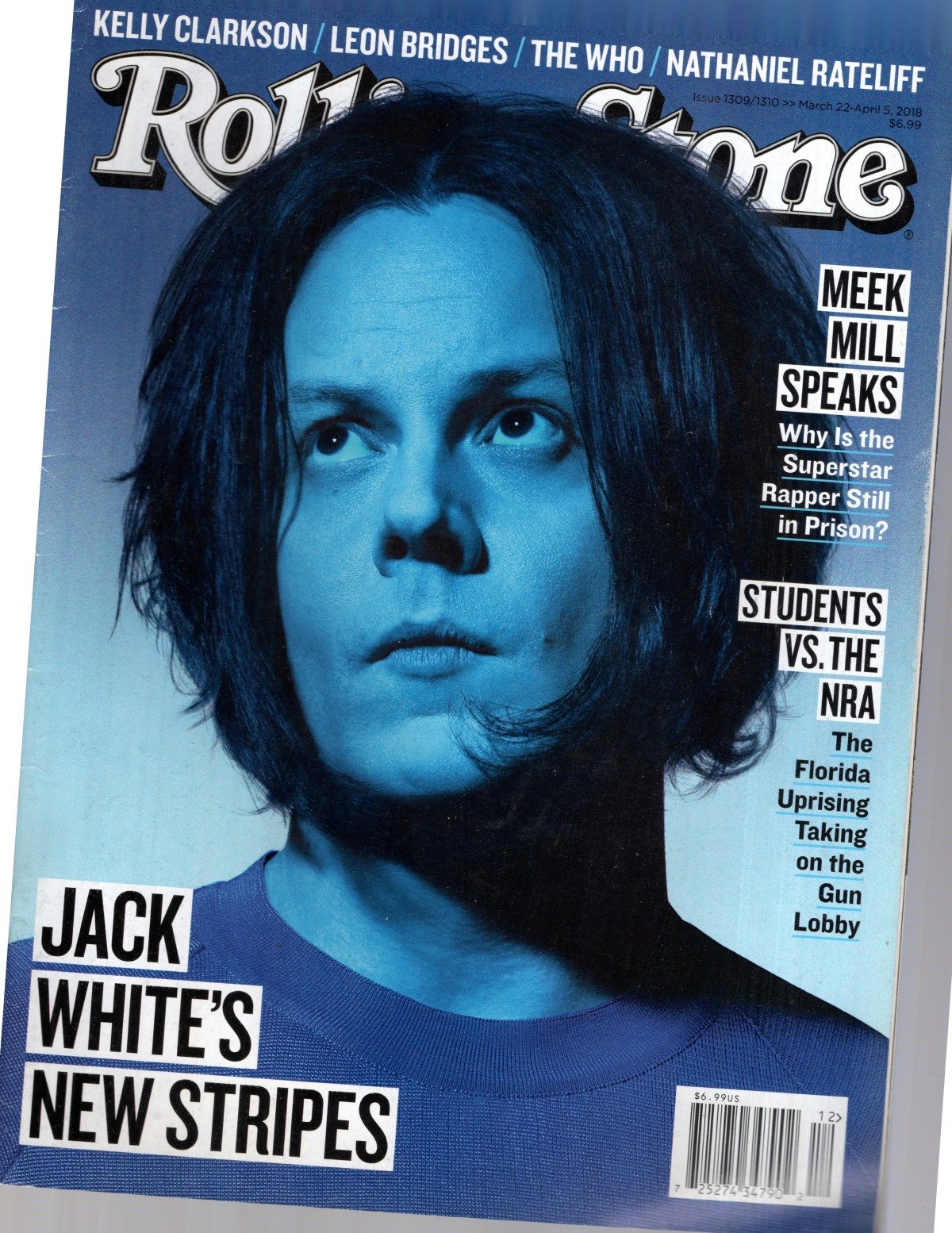 Rolling Stone Magazin USA 2018 #1309 Jack White Kelly Clarkson Leon Bridges Nathaniel Rateliff Meek Mill
