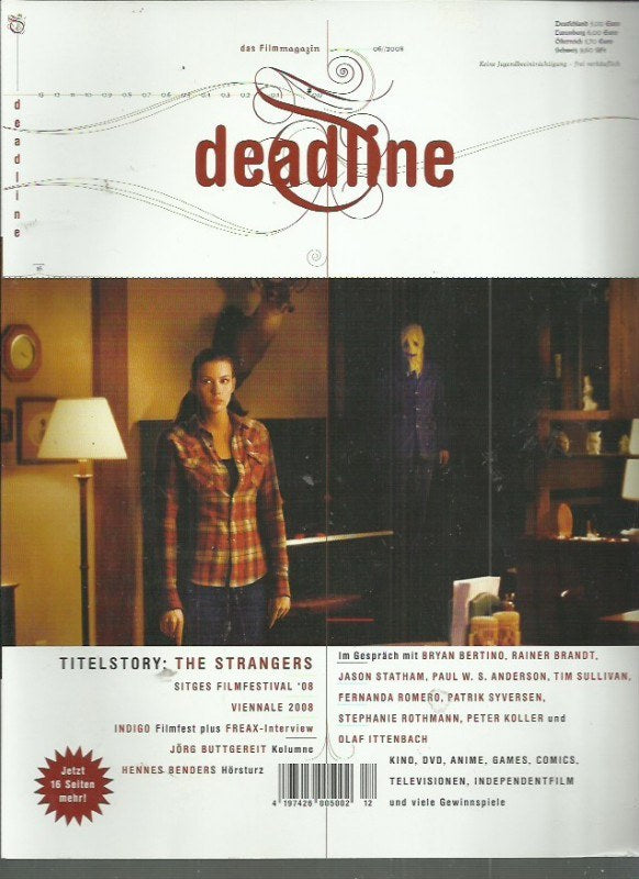 Deadline Magazin Deutschland 2008-06 Liv Tyler Bryan Bertino Rainer Brandt Jason Statham Paul W. S. Anderson