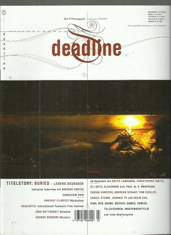Deadline Magazin Deutschland 2010-05 Dolph Lundgren Christopher Smith Eli Roth Alexandre Aja Paul W. S. Anderson